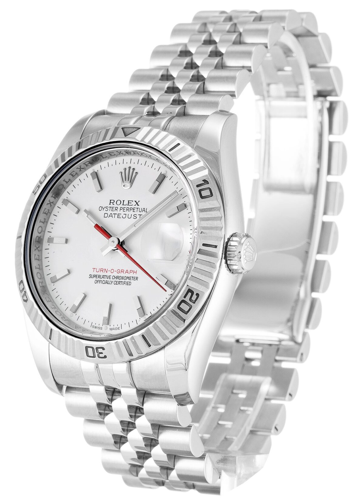 Replica Rolex Datejust 116264 Turn-O-Graph 36mm White Dial - Best shop to buy a Fake Rolex