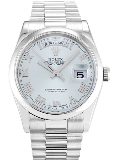 Replica Rolex Day-Date 118206 36mm Blue Dial - Best shop to buy a Fake Rolex