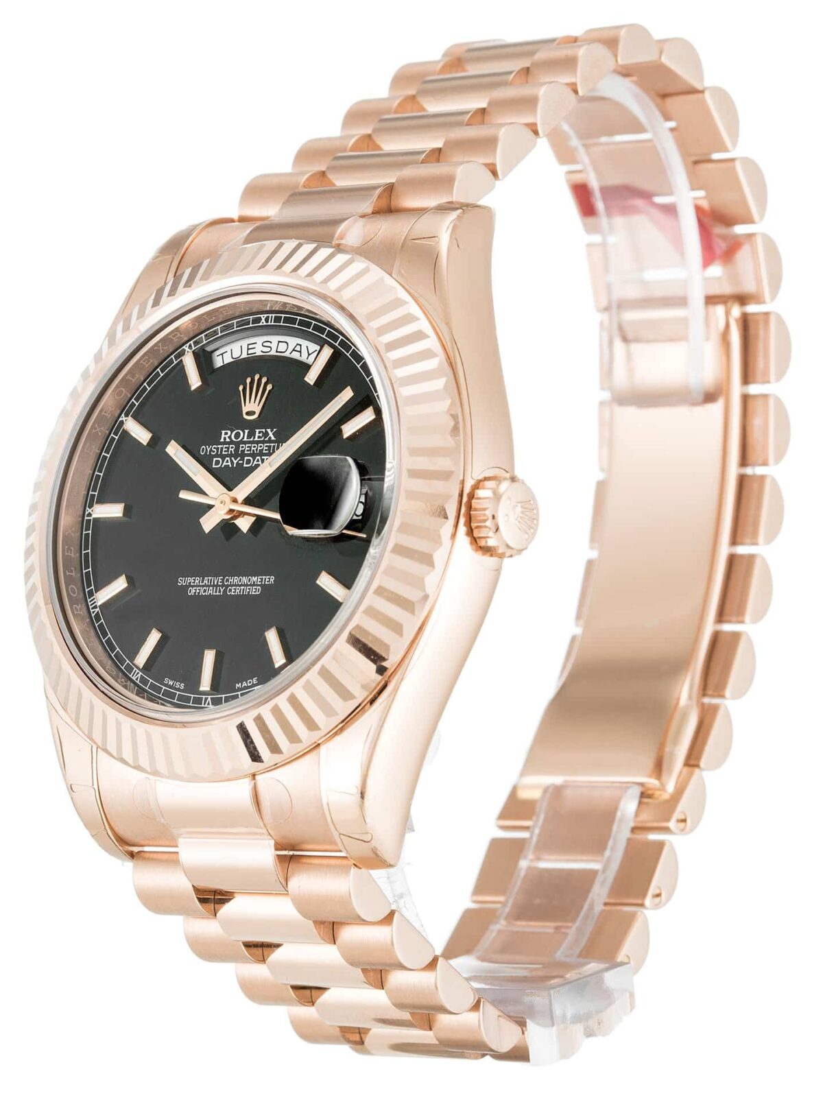 Replica Rolex Day-Date II 218235 Black Dial 41mm - Best shop to buy a Fake Rolex