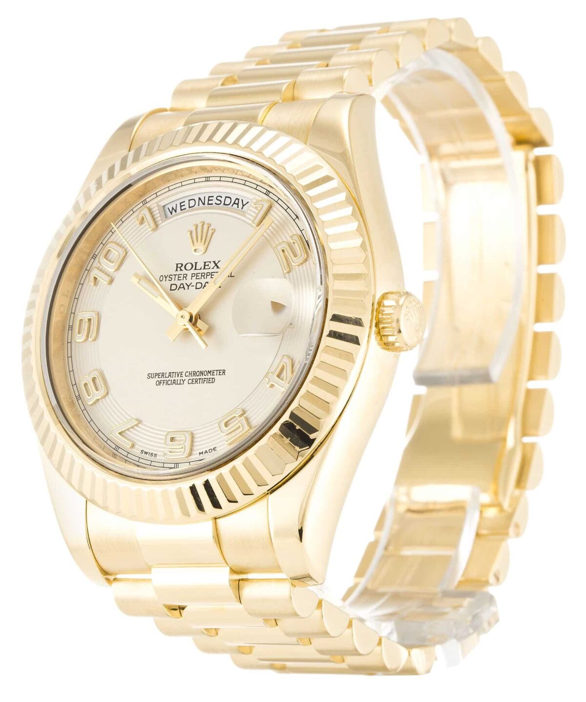 Replica Rolex Day-Date II 218238 41mm Ivory Dial - Best shop to buy a Fake Rolex