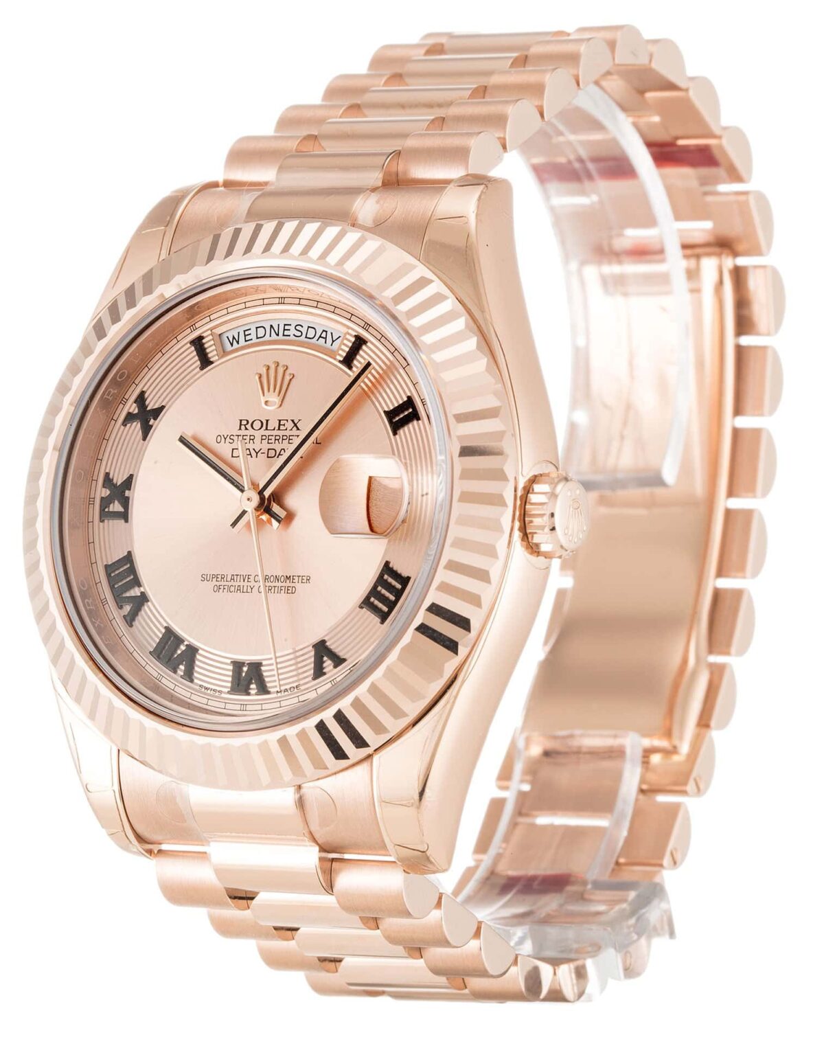 Replica Rolex Day-Date II 218235 41mm Rose Dial - Best shop to buy a Fake Rolex