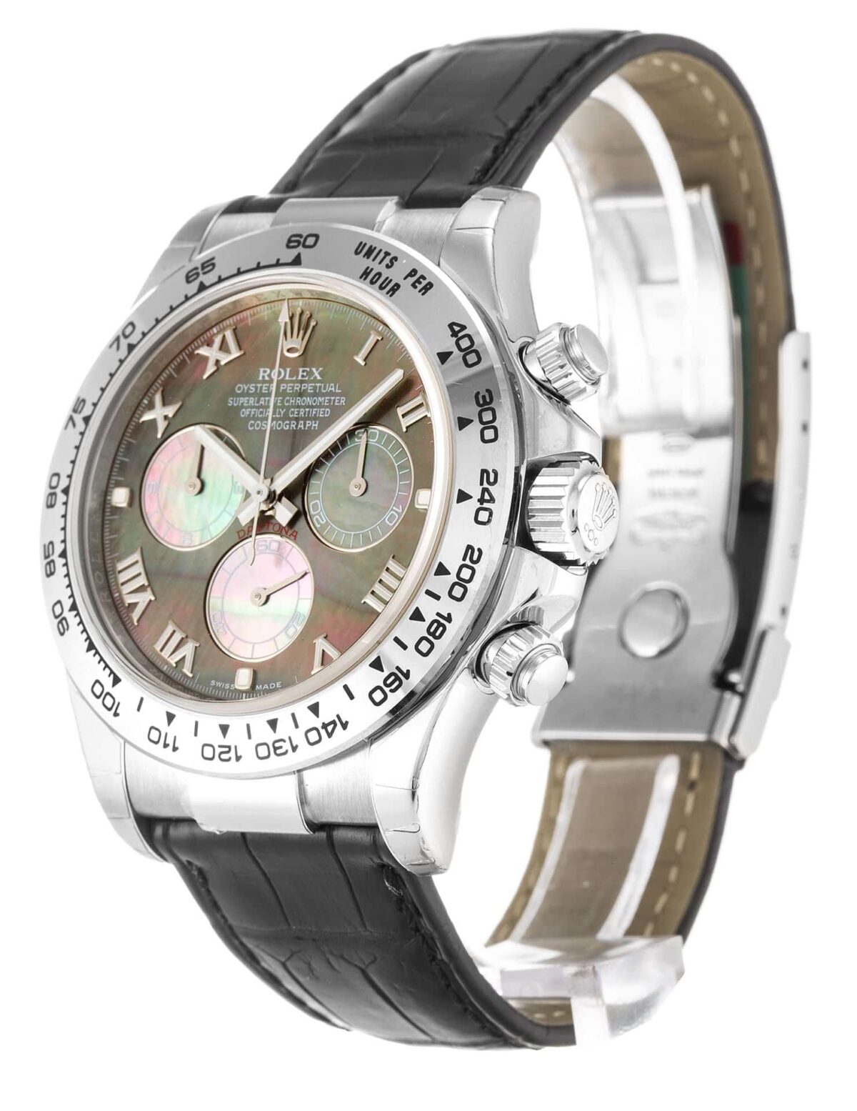 Replica Rolex Daytona 40mm Dial Black Mother of Pearl 116519 - Best shop to buy a Fake Rolex