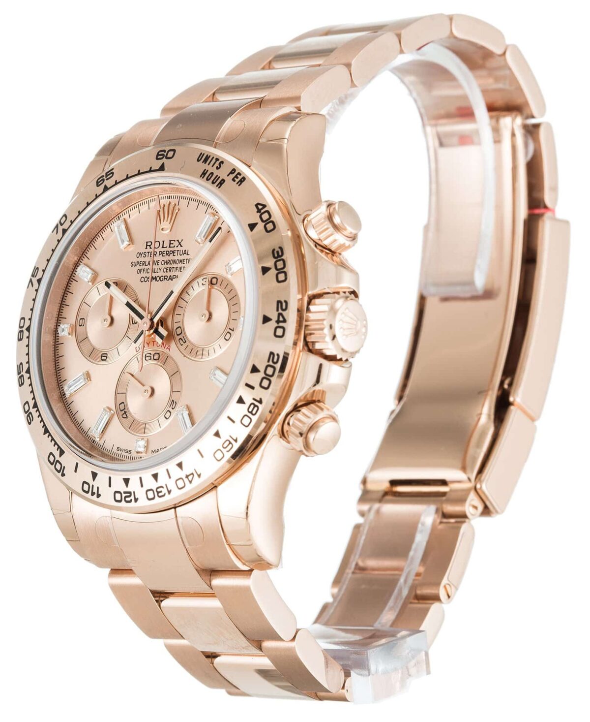 Replica Rolex Daytona 40mm Dial Rose Diamond Baguette 116505 - Best shop to buy a Fake Rolex