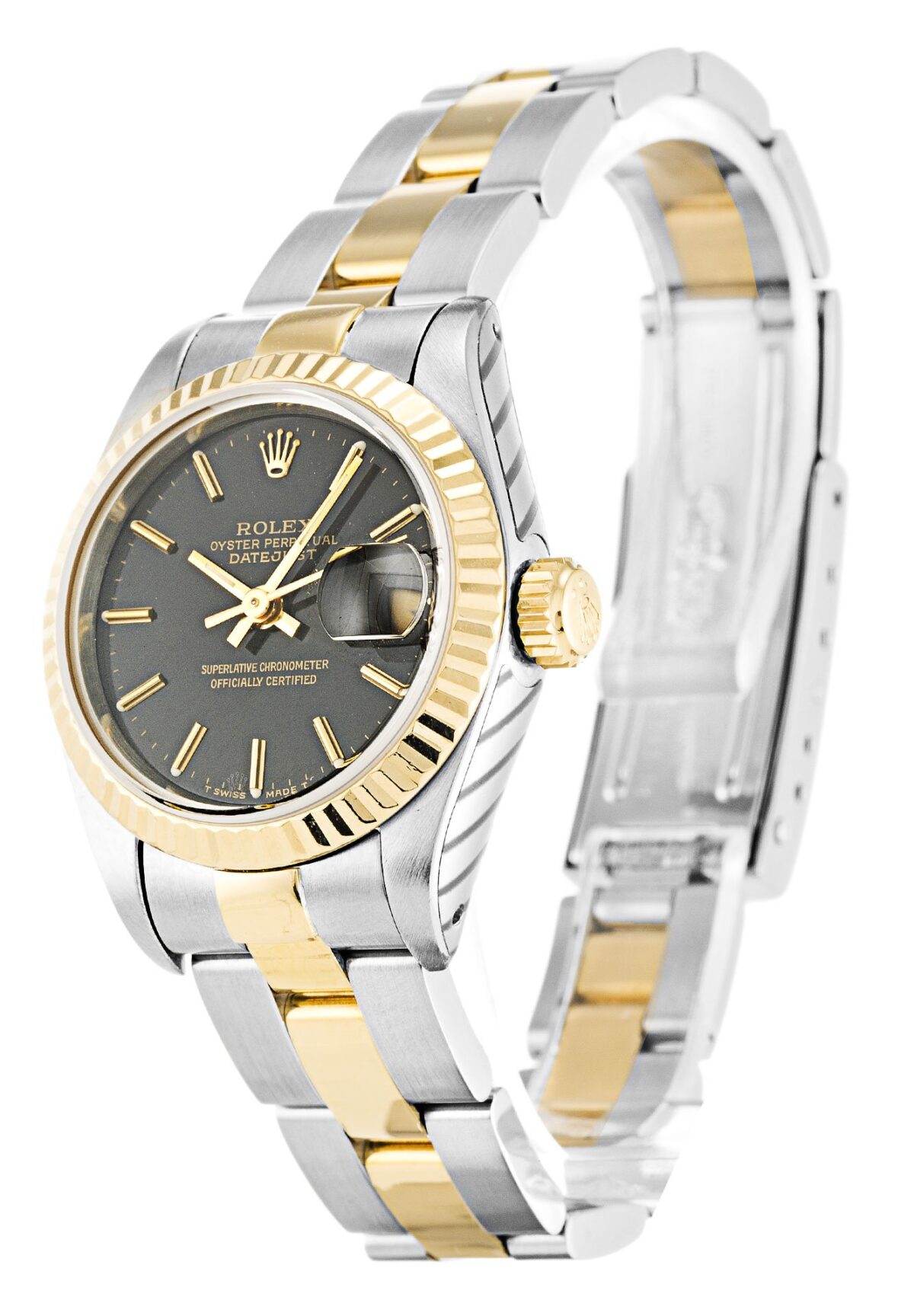 Replica Rolex Lady-Datejust 69173 26mm Black Dial - Best shop to buy a Fake Rolex