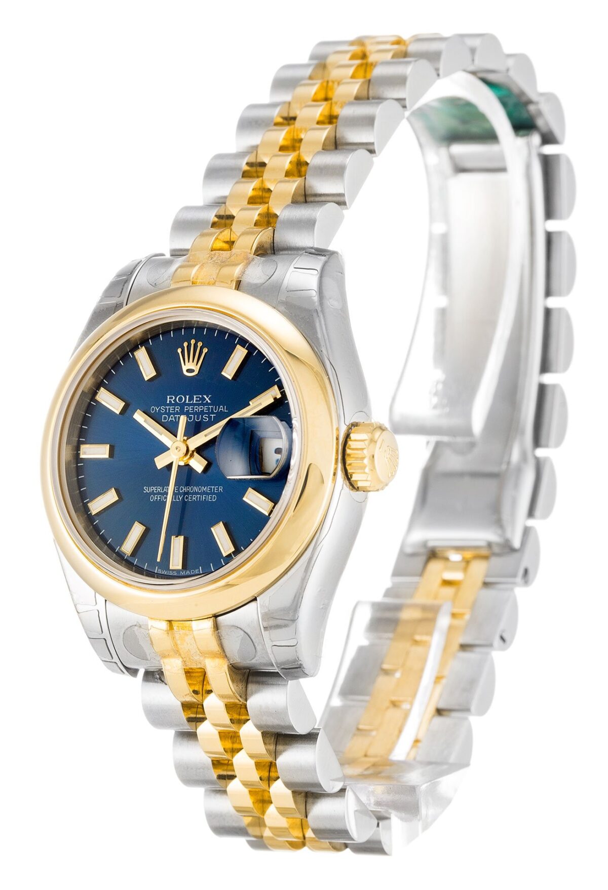 Replica Rolex Lady-Datejust 179163 26mm Blue Dial - Best shop to buy a Fake Rolex
