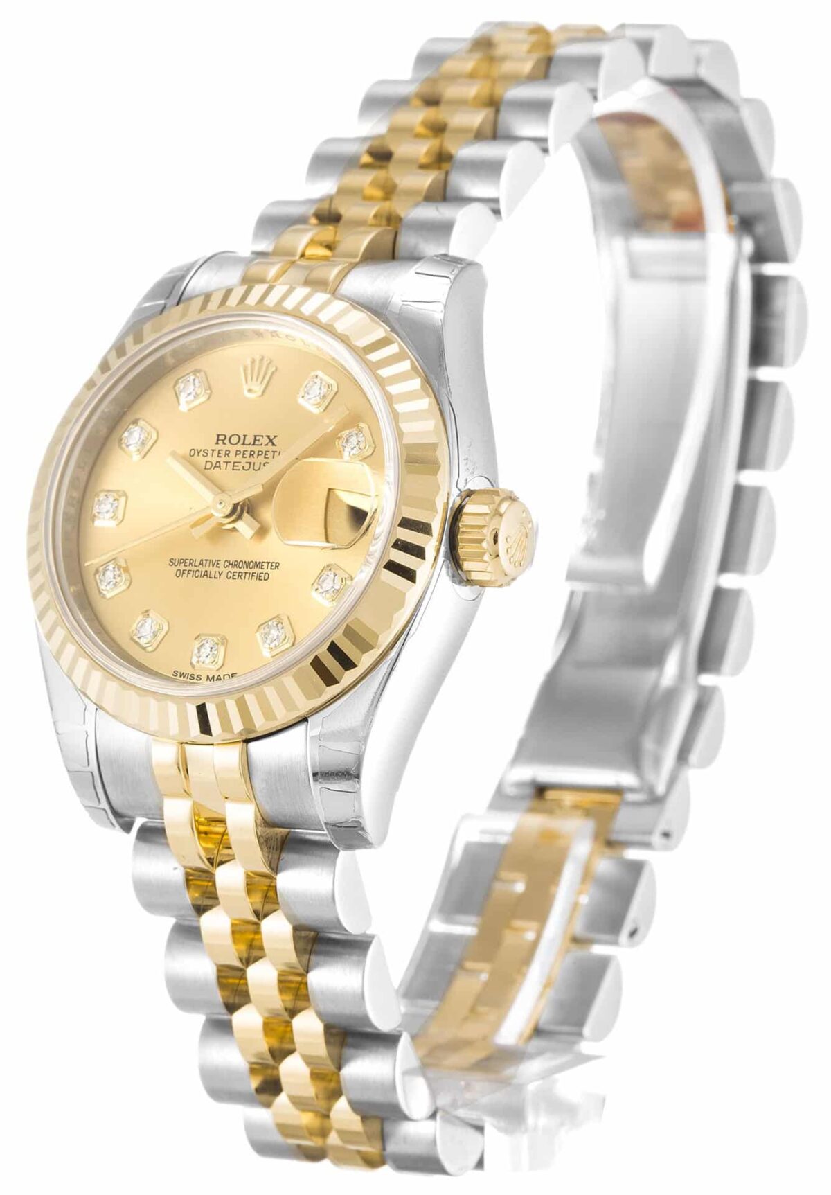 Replica Rolex Lady-Datejust 179173 26mm Champagne Dial - Best shop to buy a Fake Rolex