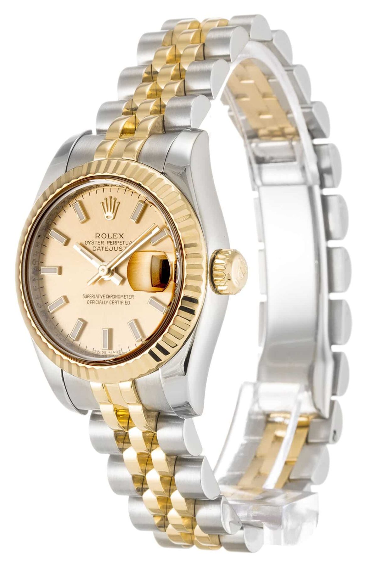 Replica Rolex Lady-Datejust 179173 Champagne Dial 26mm - Best shop to buy a Fake Rolex