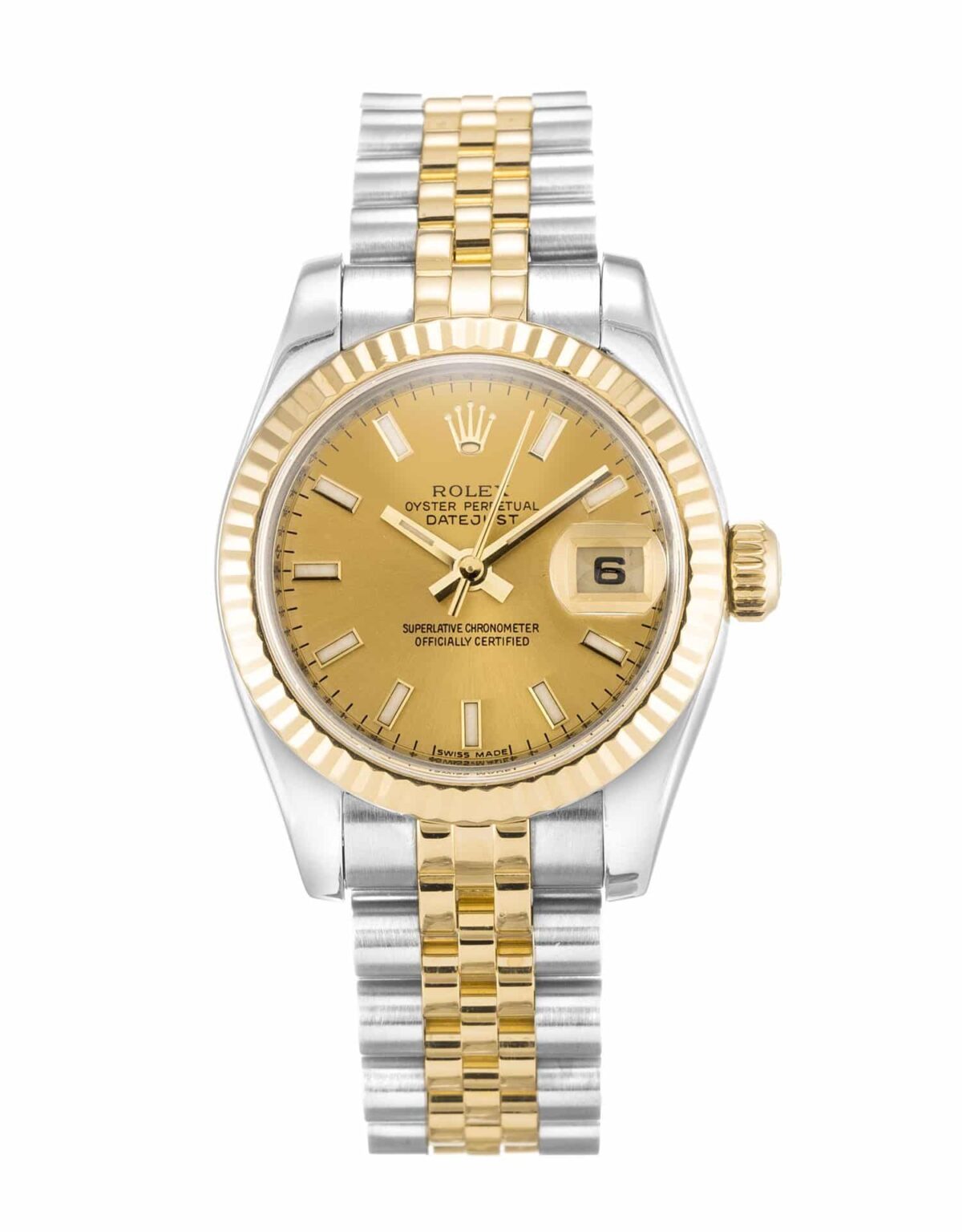 Replica Rolex Lady-Datejust 179173 Champagne Dial 26mm - Best shop to buy a Fake Rolex