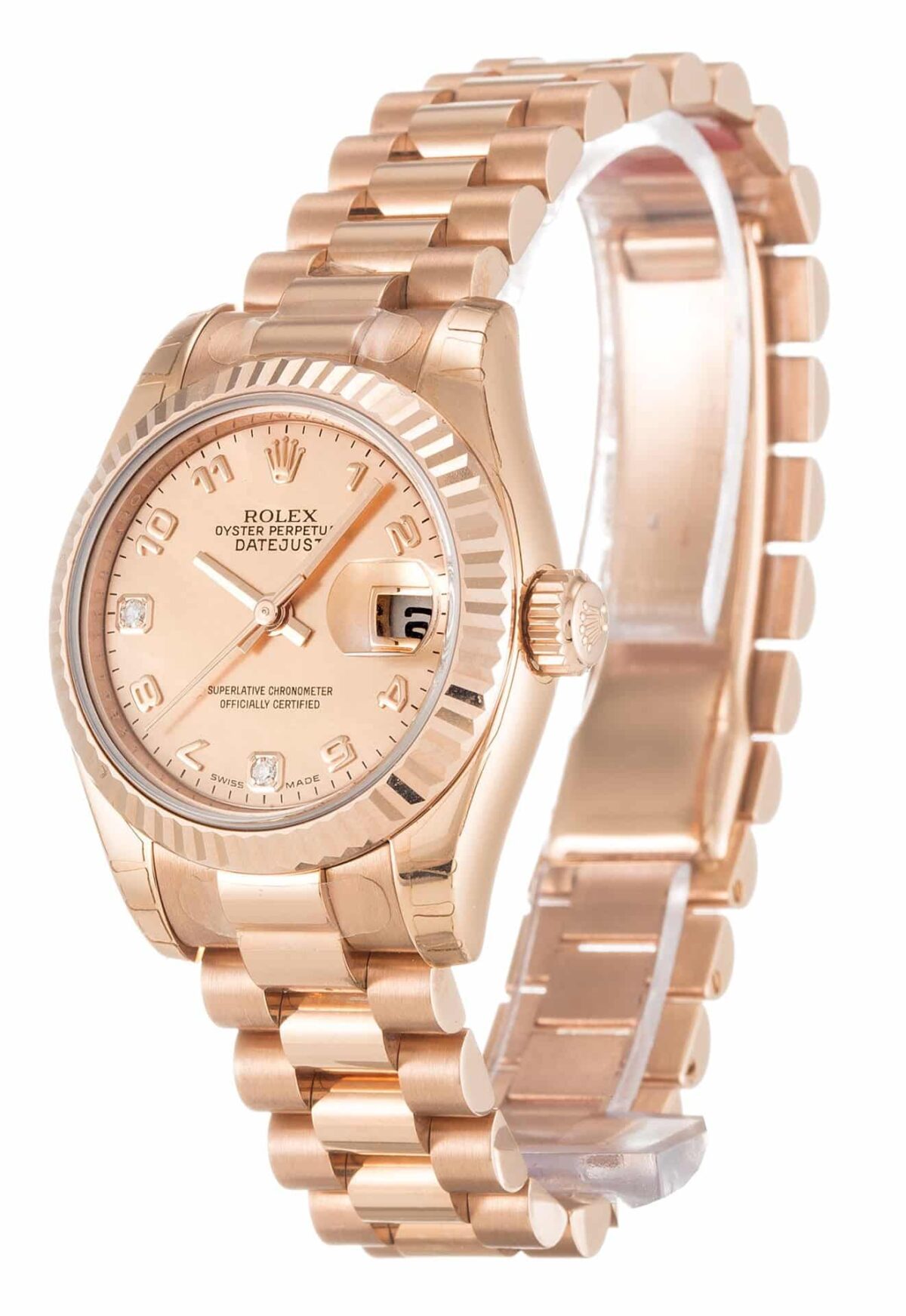 Replica Rolex Lady-Datejust 179175F 26mm Goldust Mother of Pearl Dial - Best shop to buy a Fake Rolex