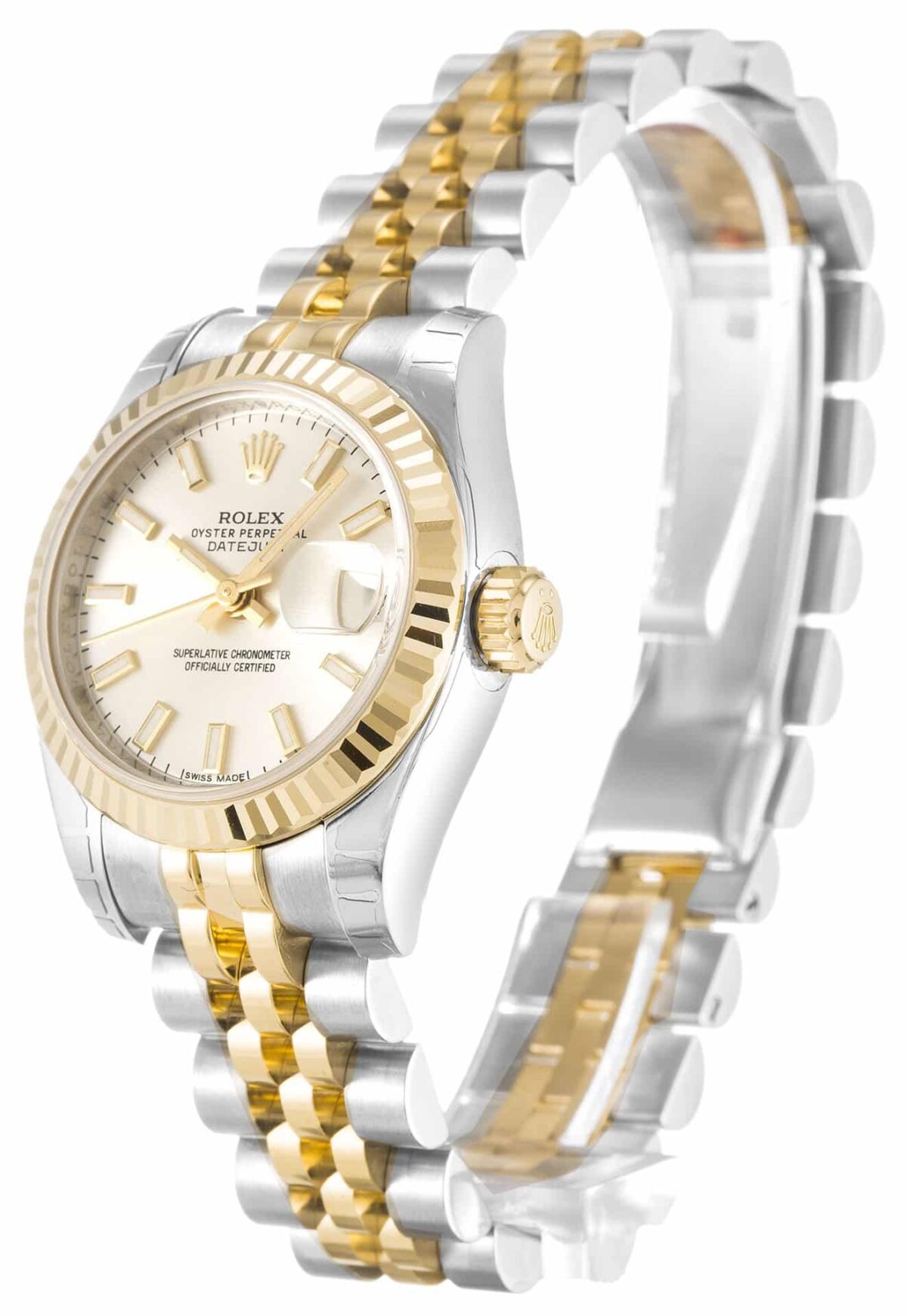 Replica Rolex Lady-Datejust 179173 26mm Silver Dial - Best shop to buy a Fake Rolex