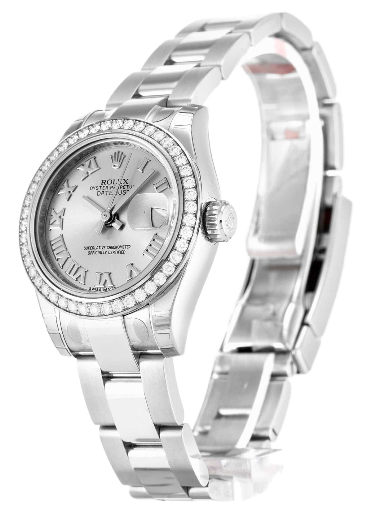 Replica Rolex Lady-Datejust 179384 26mm Silver Dial - Best shop to buy a Fake Rolex