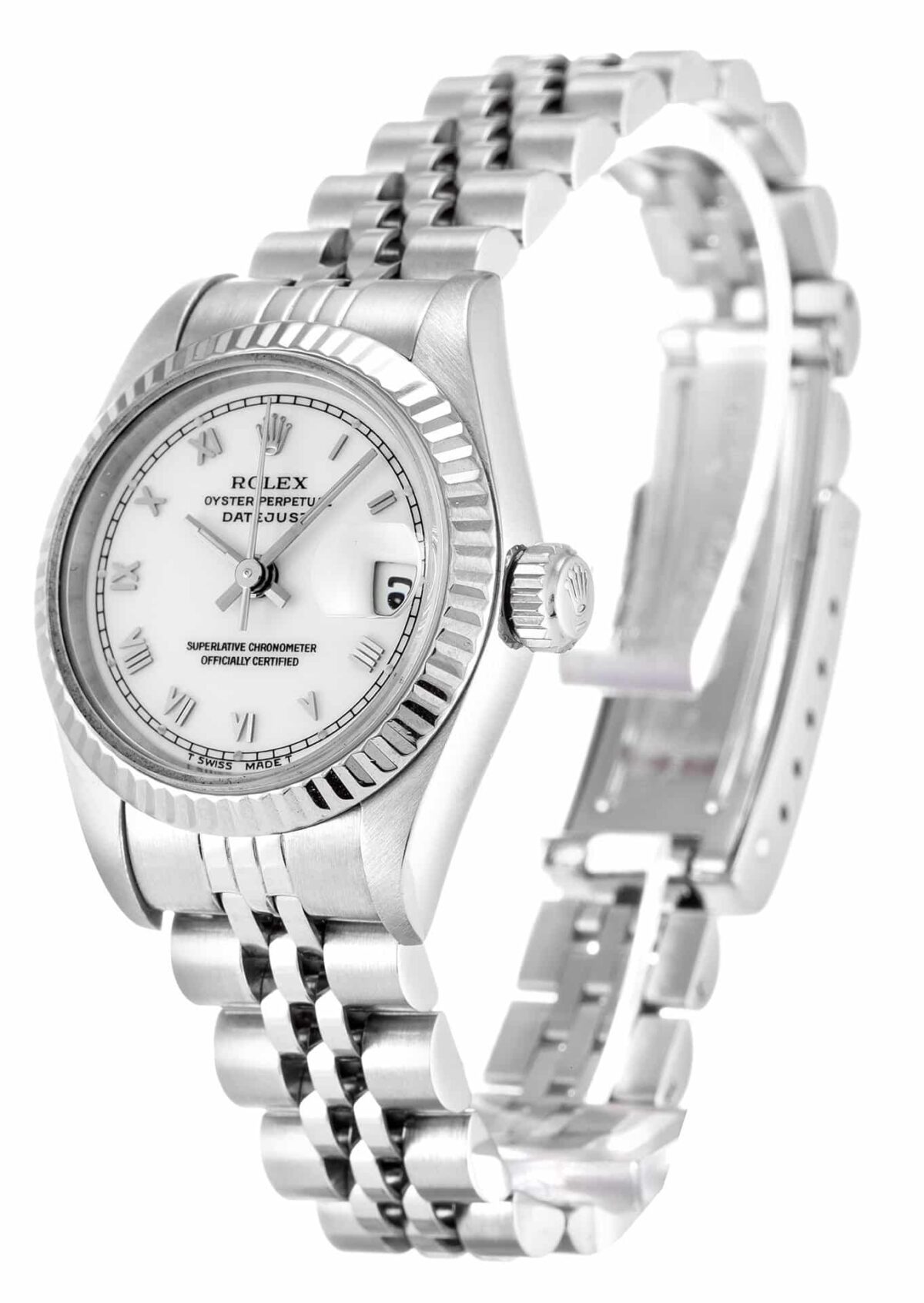 Replica Rolex Lady-Datejust 69174 26mm White Dial - Best shop to buy a Fake Rolex