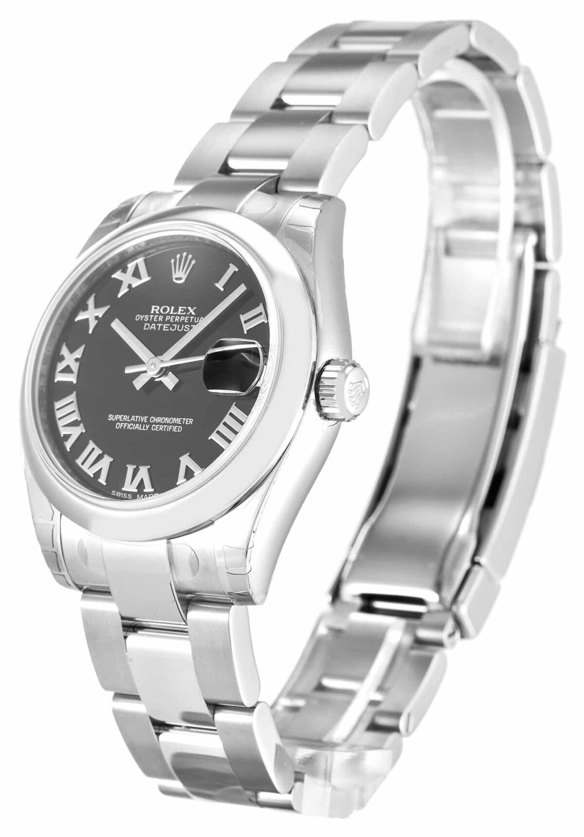 Replica Rolex Lady-Datejust 178240 Mid-Size 31mm Black Dial - Best shop to buy a Fake Rolex