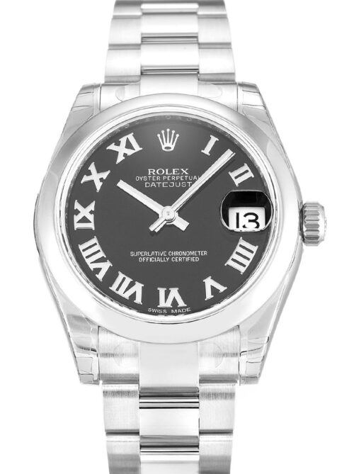 Replica Rolex Lady-Datejust 178240 Mid-Size 31mm Black Dial - Best shop to buy a Fake Rolex