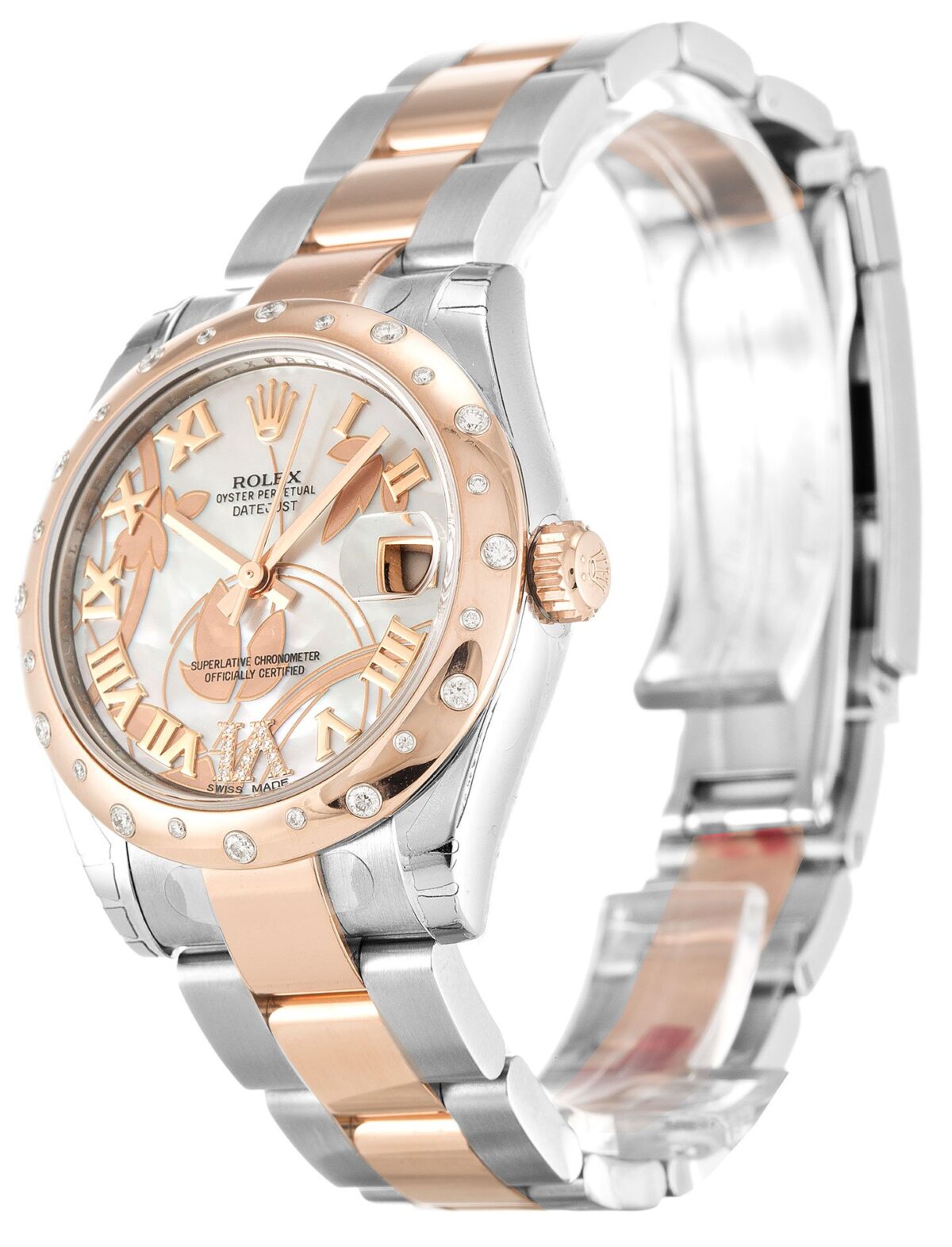 Replica Rolex Lady-Datejust 178341 31mm White Floral Dial - Best shop to buy a Fake Rolex