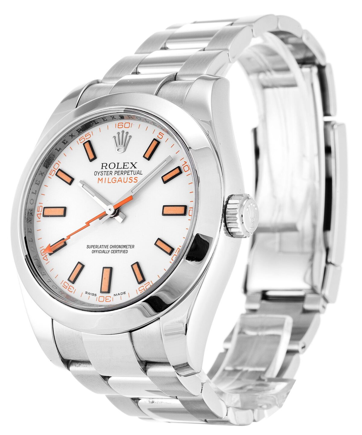Replica Rolex Milgauss 40mm Dial White 116400 - Best shop to buy a Fake Rolex