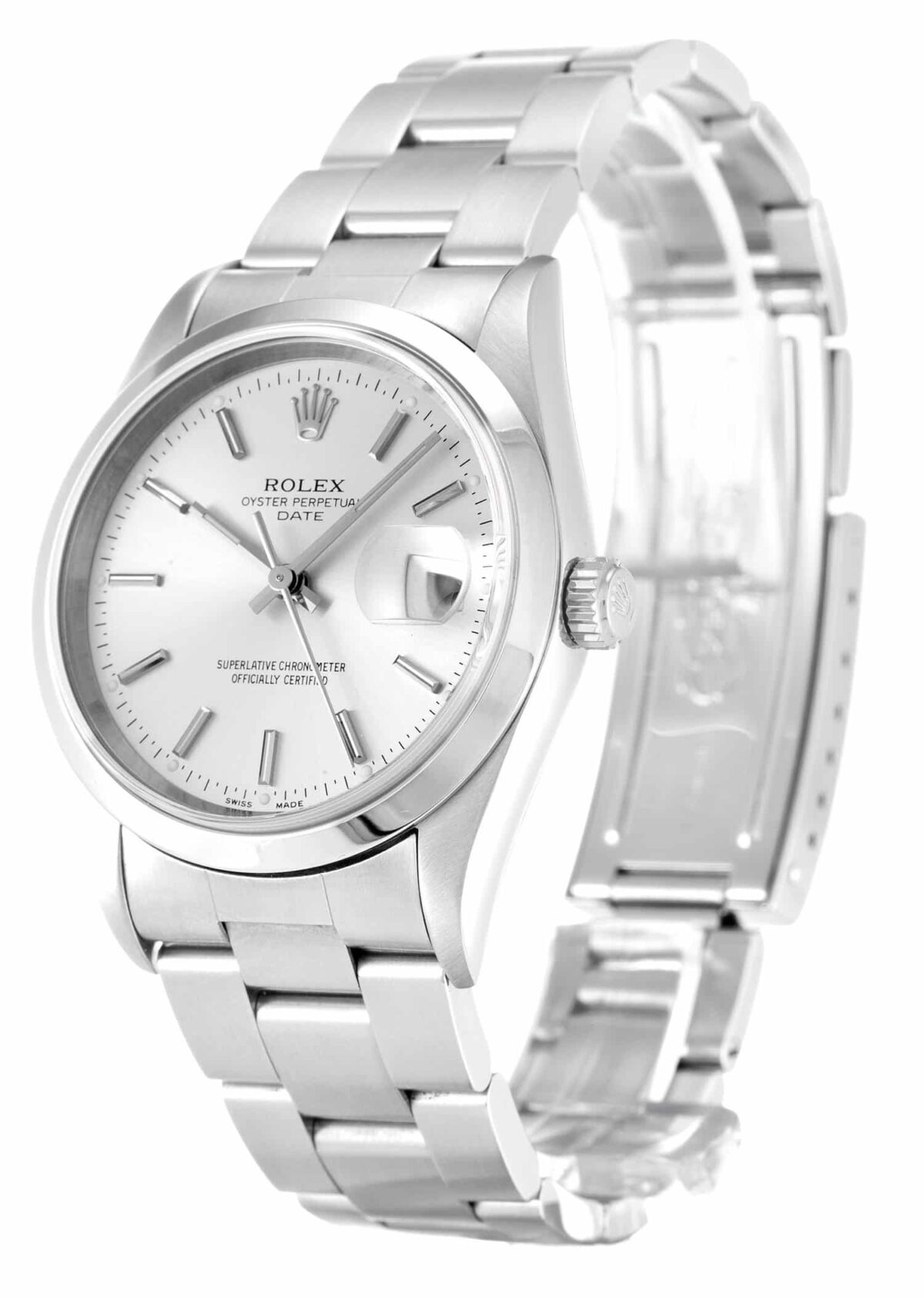 Replica Rolex Oyster Perpetual Date 34mm Dial Silver 15200 - Best shop to buy a Fake Rolex