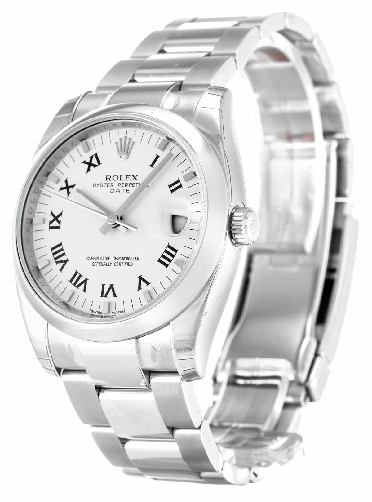 Replica Rolex Oyster Perpetual Date 34mm Dial White 115200 - Best shop to buy a Fake Rolex