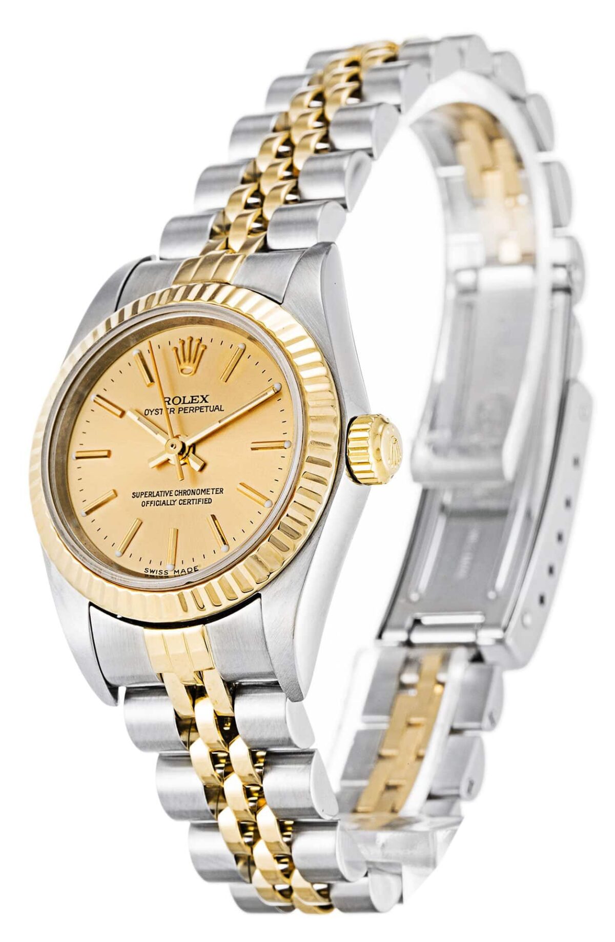 Replica Rolex Oyster Perpetual Lady 24mm Dial Gold 76193 - Best shop to buy a Fake Rolex