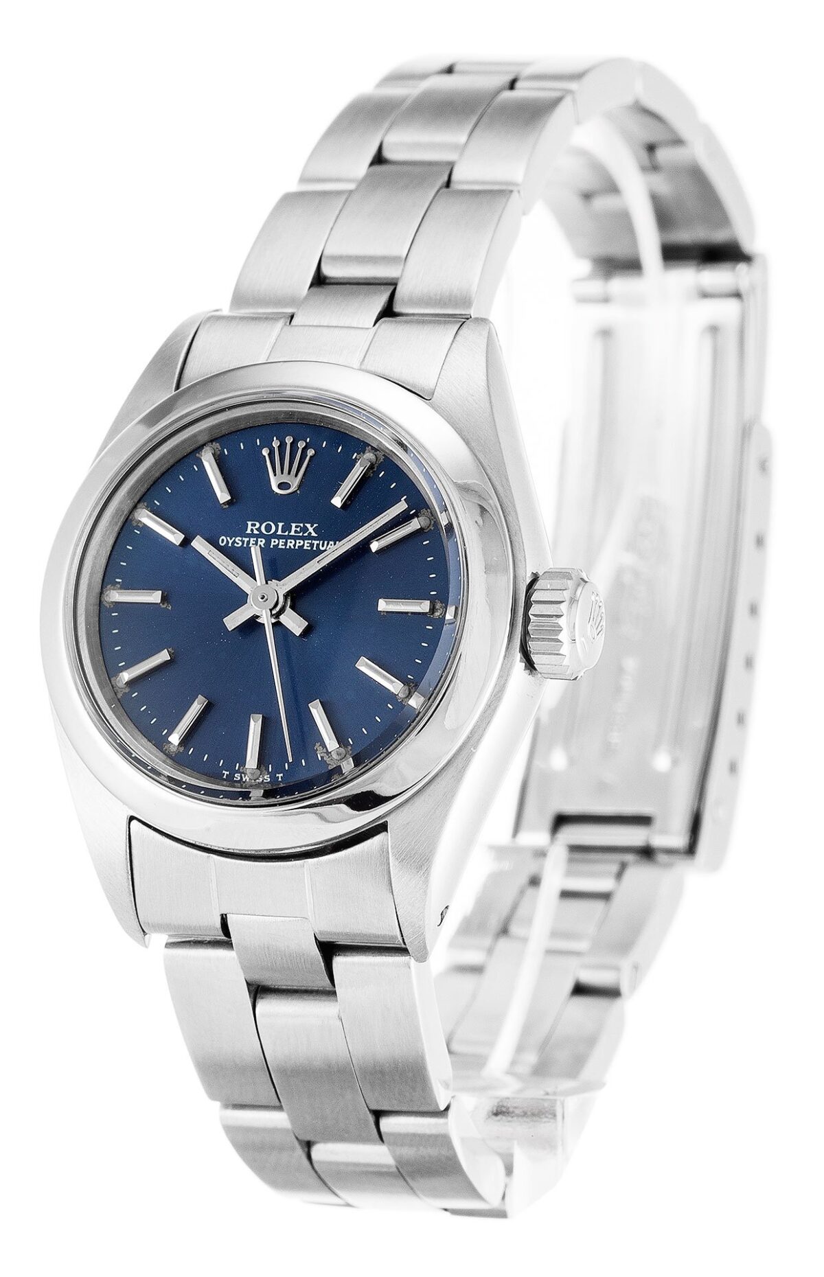 Replica Rolex Oyster Perpetual Lady 26mm Dial Blue 6718 - Best shop to buy a Fake Rolex