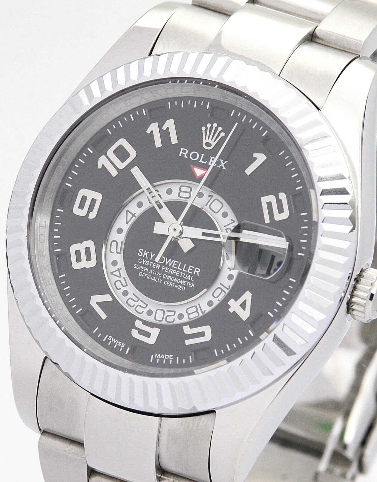 Replica Rolex Sky-Dweller 326938 42mm Black Dial - Best shop to buy a Fake Rolex