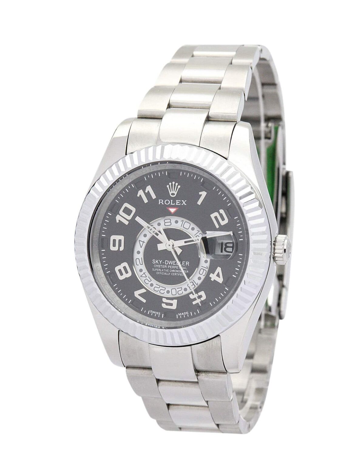 Replica Rolex Sky-Dweller 326938 42mm Black Dial - Best shop to buy a Fake Rolex