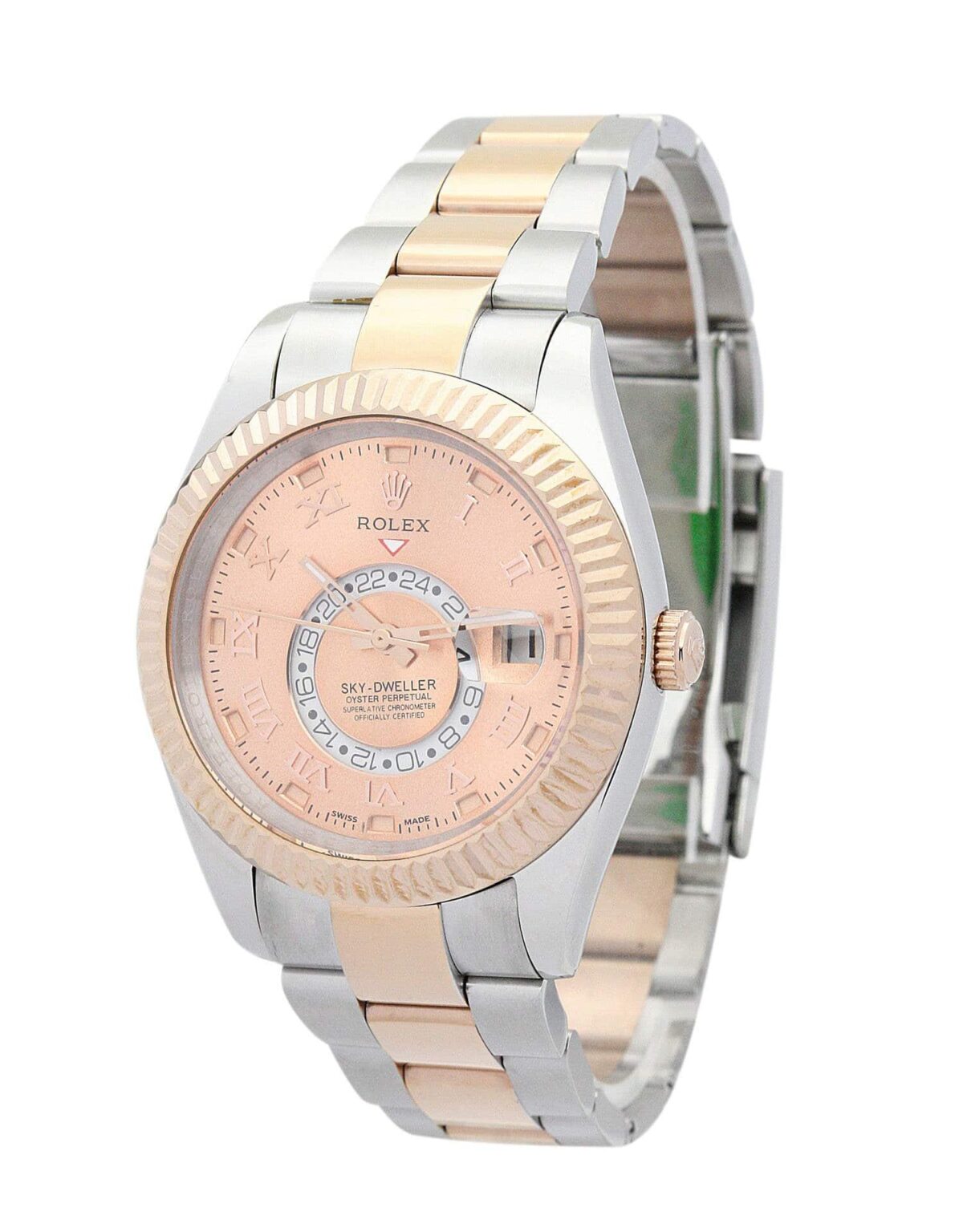 Replica Rolex Sky-Dweller 326938 42mm Champagne Dial - Best shop to buy a Fake Rolex