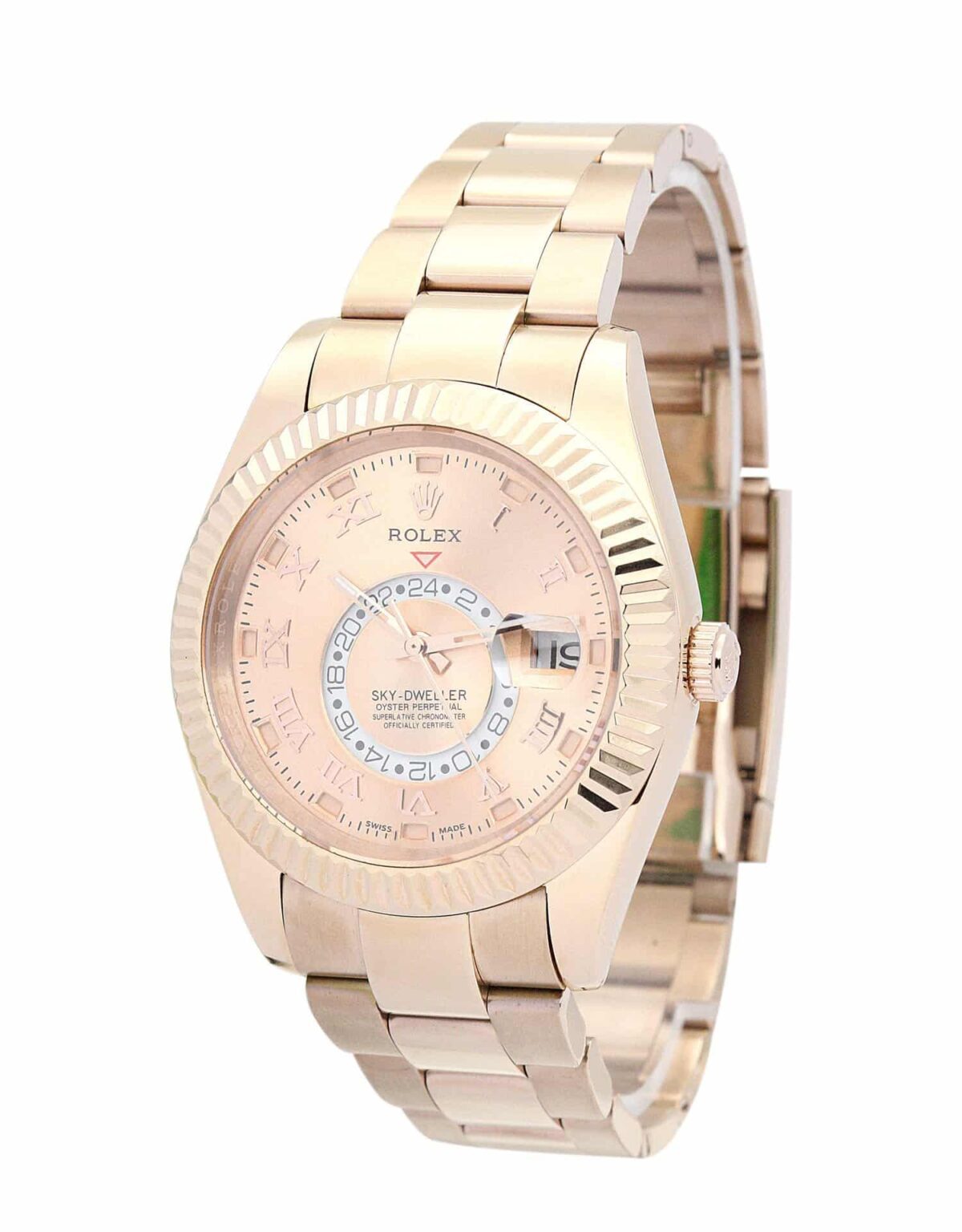 Replica Rolex Sky-Dweller Champagne Dial 42mm 326938 - Best shop to buy a Fake Rolex