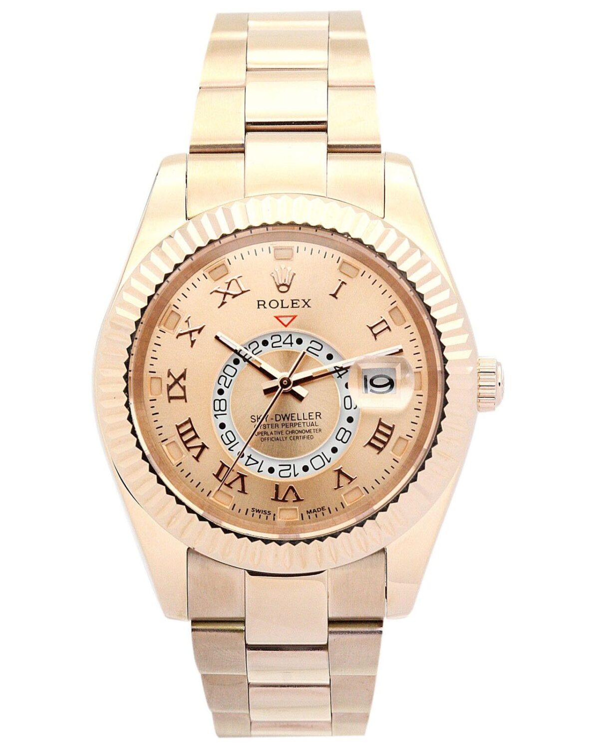 Replica Rolex Sky-Dweller Champagne Dial 42mm 326938 - Best shop to buy a Fake Rolex