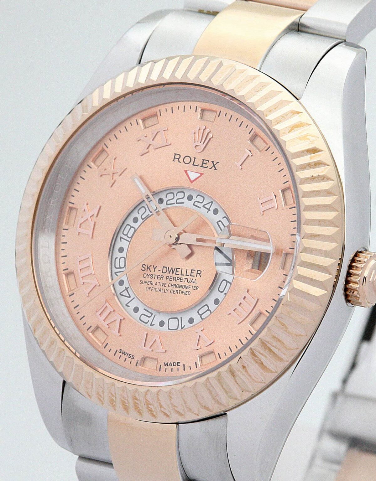 Replica Rolex Sky-Dweller 326938 42mm Champagne Dial - Best shop to buy a Fake Rolex