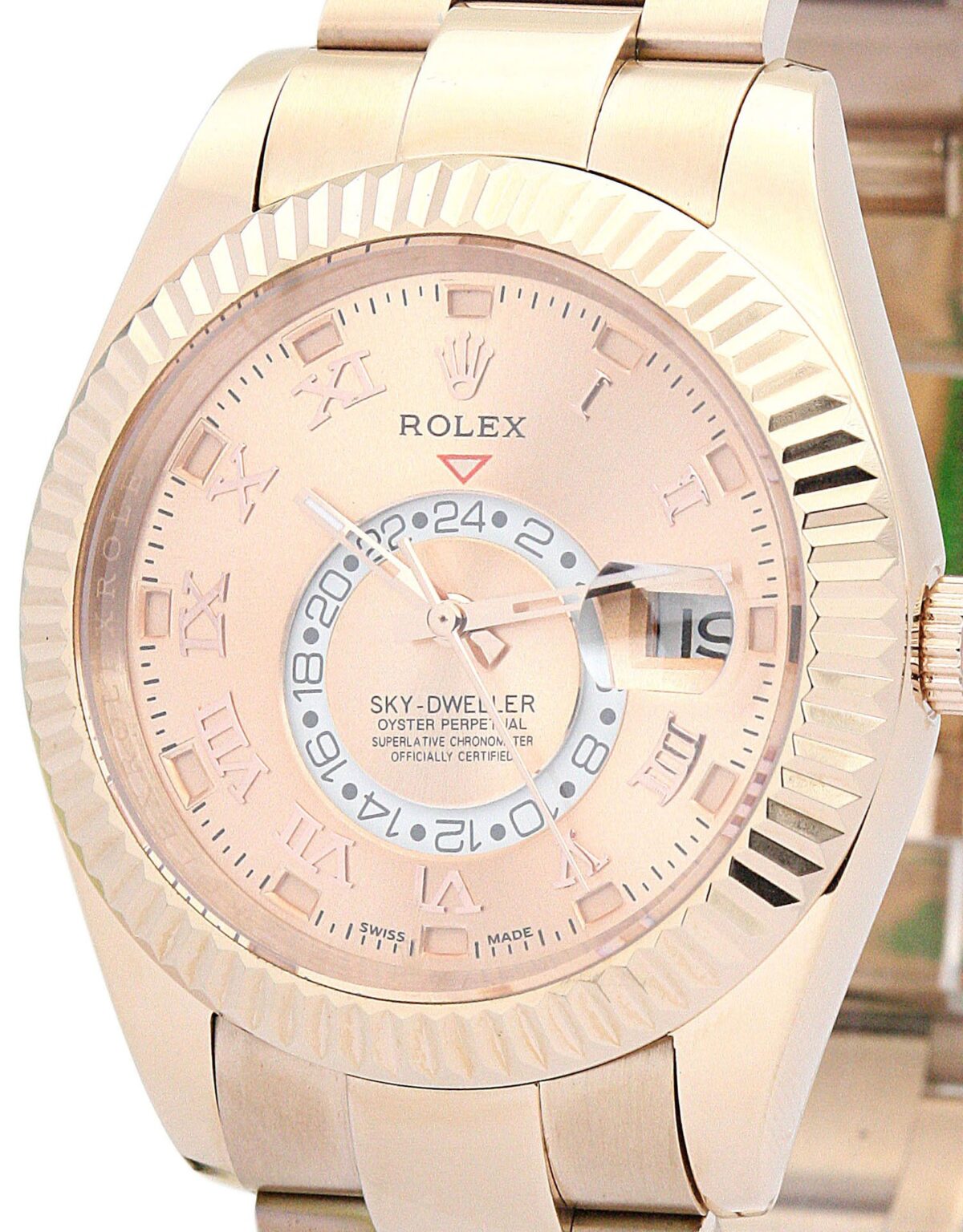 Replica Rolex Sky-Dweller Champagne Dial 42mm 326938 - Best shop to buy a Fake Rolex