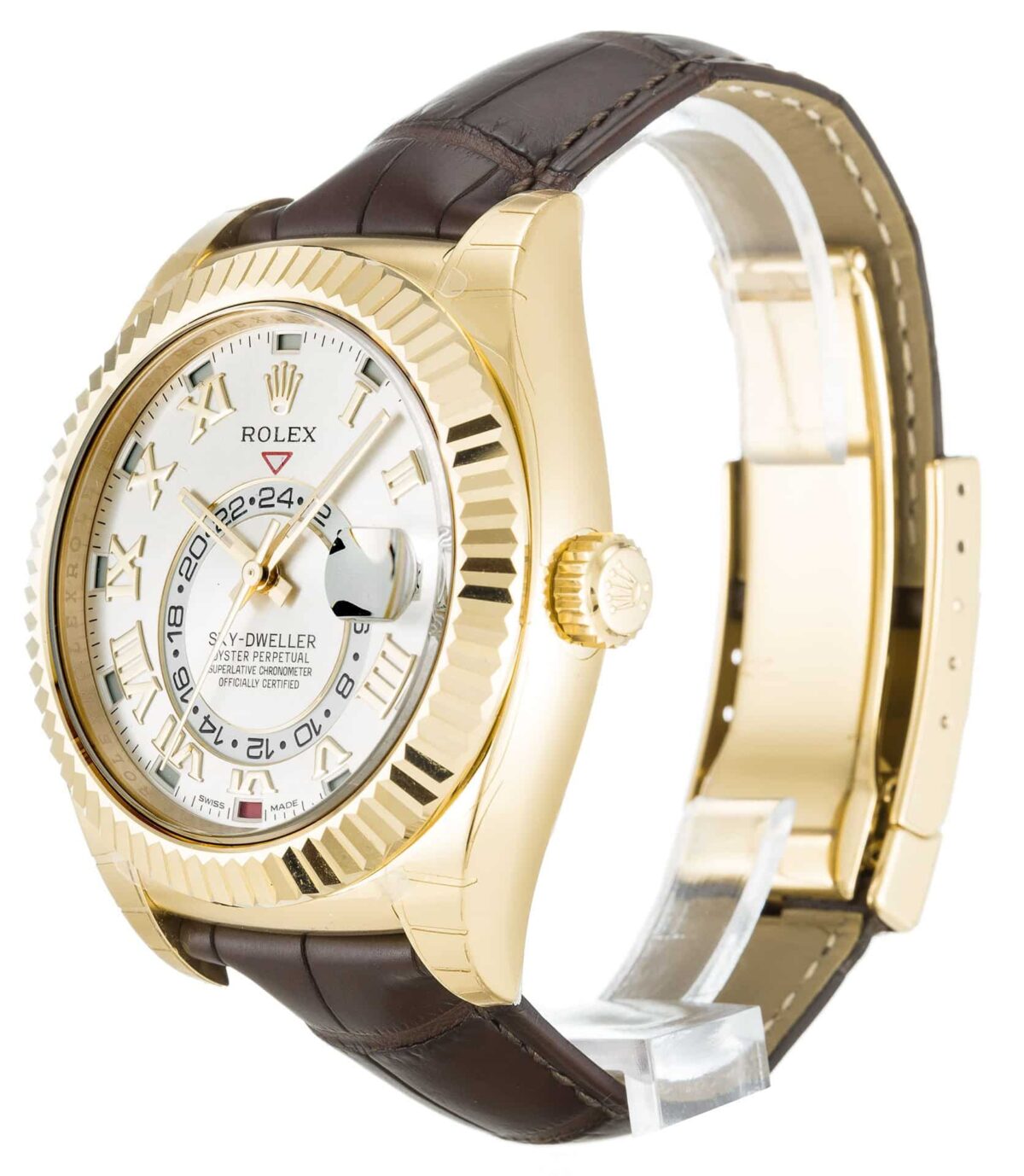 Replica Rolex Sky-Dweller 326138 42mm Silver Dial - Best shop to buy a Fake Rolex