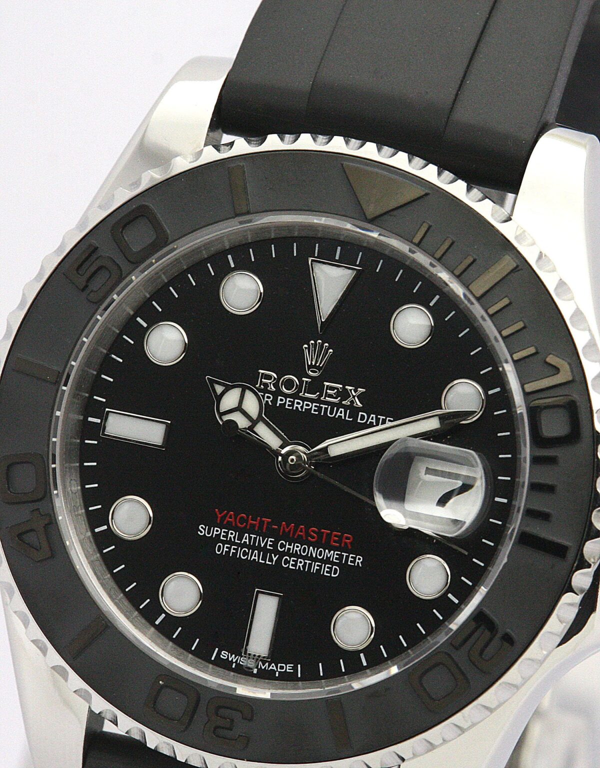 Replica Rolex Yacht-Master 40mm Dial Black 169622 - Best shop to buy a Fake Rolex
