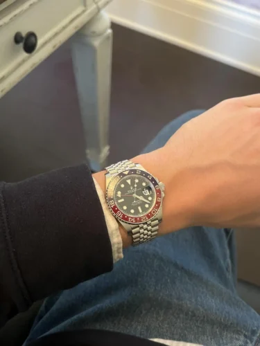 Replica Rolex GMT-Master II 40mm Dial Black 126710BLRO Jubilee "Pepsi" photo review