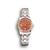 Replica Rolex Datejust SC016821 33mm Orange Dial Front - Best shop to buy a Fake Rolex
