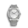 Replica Rolex Day-Date 118346 36mm Silver Dial Front - Best shop to buy a Fake Rolex