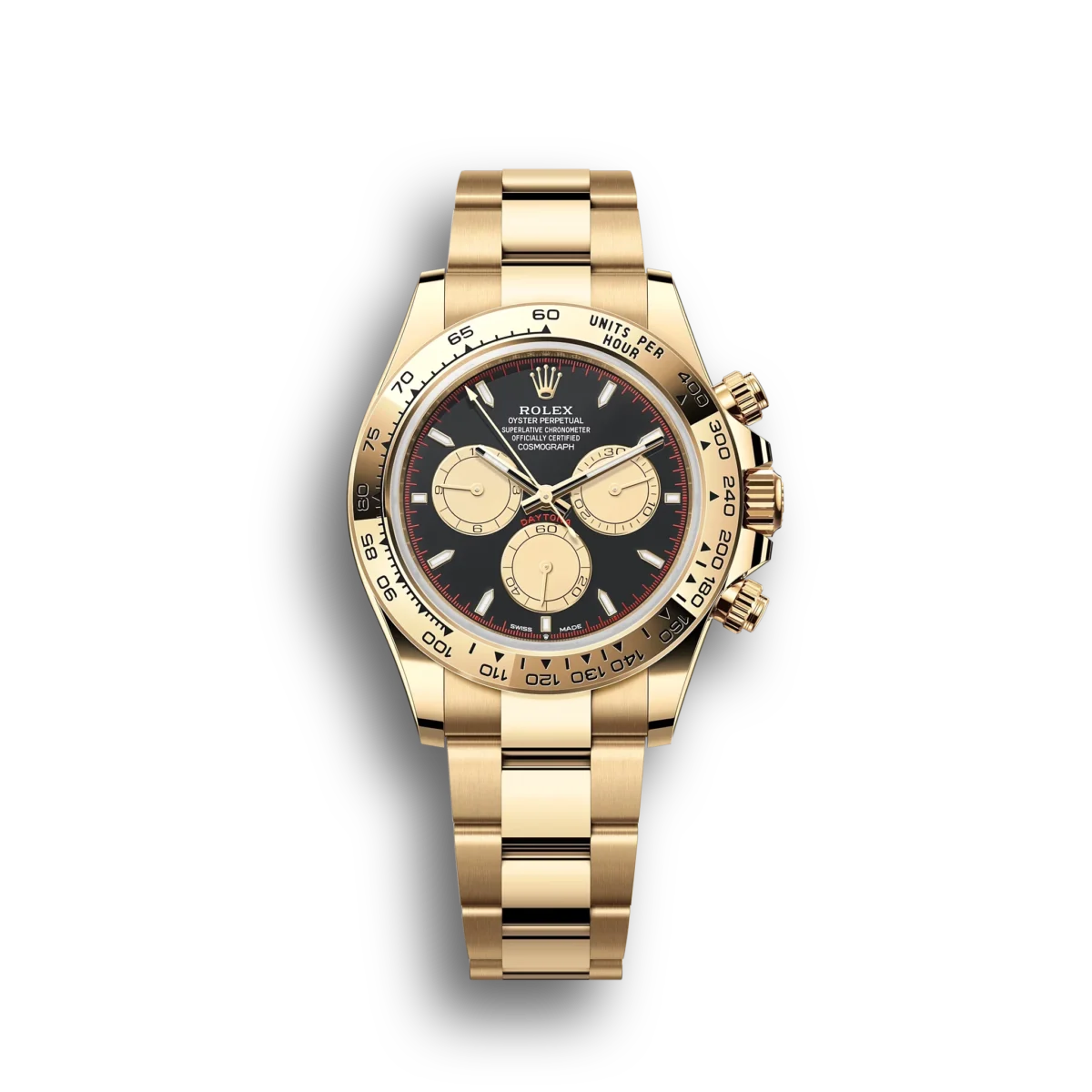 Replica Rolex Daytona 40mm Intense Black Dial 126508 Front - Best shop to buy a Fake Rolex
