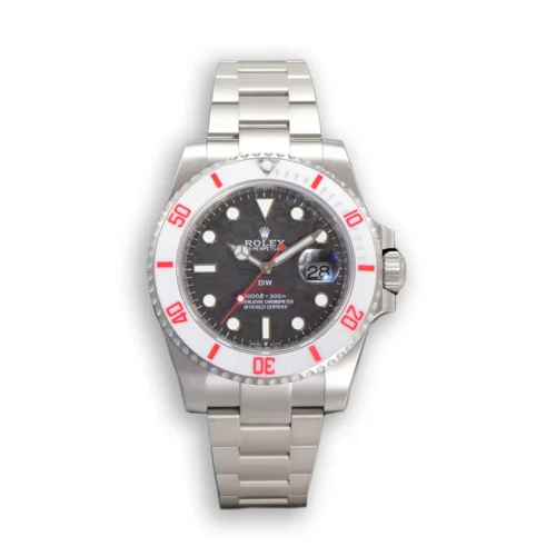 Replica Rolex DIW Submariner Parakeet 116610LB EOC Black Dial Front - Best shop to buy a Fake Rolex