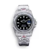 Replica Rolex Submariner Iced Out 116610LN 40mm Clear Diamond Bezel front - Best shop to buy a Fake Rolex