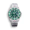 Replica Rolex Submariner Iced Out 116610LV 40mm Green Dial Green Bezel Front - Best shop to buy a Fake Rolex
