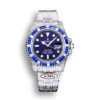 Replica Rolex Submariner Iced Out 116619LB Blue Clear Diamonds Bezel Front - Best shop to buy a Fake Rolex