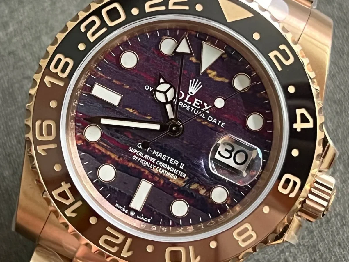 Replica Rolex GMT-Master II 40 mm 126715CHNR Tiger Iron Dial - Image 4
