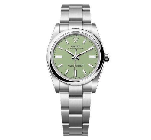 Replica Rolex Oyster Perpetual 277200 Pistachio Dial